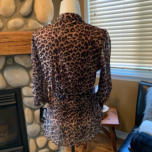 I.N.C. Leopard print blouse ( NWT) - Picture 7 of 14